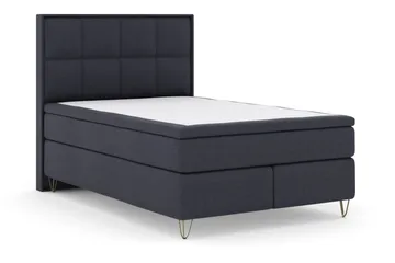 Select No 5 Komplett Sängpaket 160x200 Fast/Medium Latex - Blå/Metall V-form - Products - Möbler - Säng - Kontinentalsäng