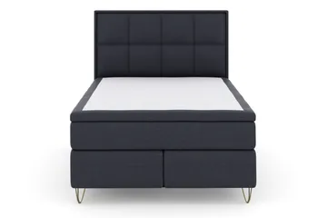 Select No 5 Komplett Sängpaket 160x200 Fast/Medium Latex - Blå/Metall V-form - Products - Möbler - Säng - Kontinentalsäng
