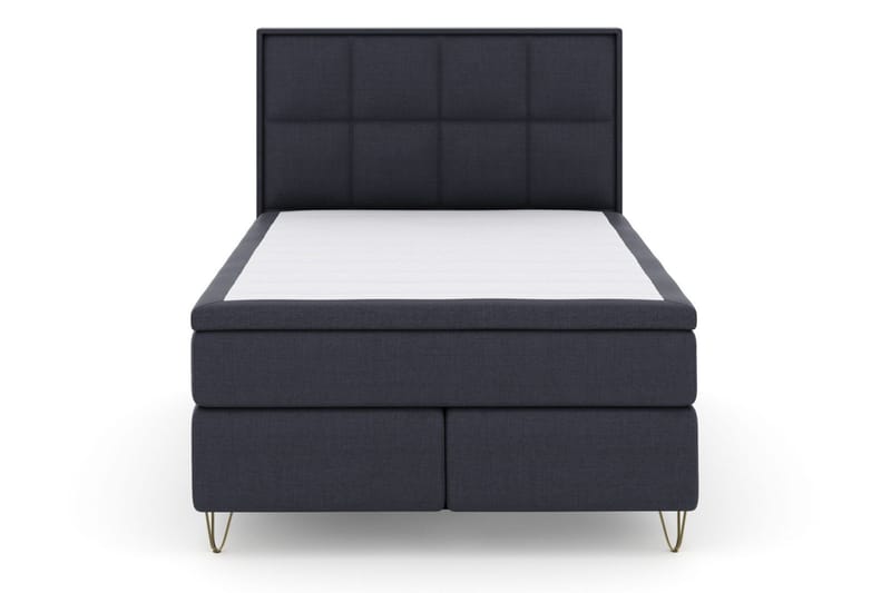 Select No 5 Komplett Sängpaket 160x200 Fast/Medium Latex - Blå/Metall V-form - Products - Möbler - Säng - Kontinentalsäng