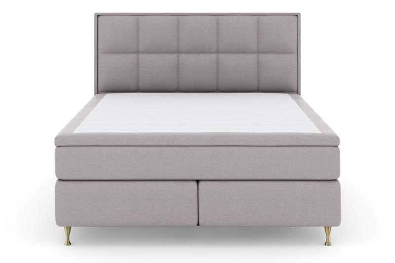 Select No 5 Komplett Sängpaket 160x200 Fast/Medium Latex - Ljusgrå/Guld - Products - Möbler - Säng - Kontinentalsäng