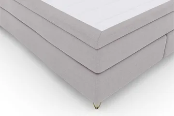 Select No 5 Komplett Sängpaket 160x200 Fast/Medium Latex - Ljusgrå/Metall V-form - Products - Möbler - Säng - Kontinentalsäng