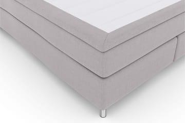 Select No 5 Komplett Sängpaket 160x200 Fast/Medium Watergel - Ljusgrå/Metall - Products - Möbler - Säng - Kontinentalsäng