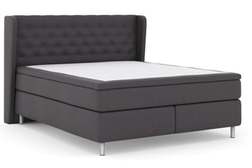 Select No 5 Komplett Sängpaket 160x200 Medium Watergel - Mörkgrå/Metall - Products - Möbler - Säng - Kontinentalsäng