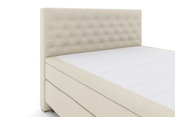 Select No 5 Komplett Sängpaket 210x210 Fast Latex - Beige/Metall V-form - Products - Möbler - Säng - Kontinentalsäng