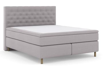 Select No 5 Komplett Sängpaket 210x210 Fast Latex - Ljusgrå/Koppar - Products - Möbler - Säng - Kontinentalsäng