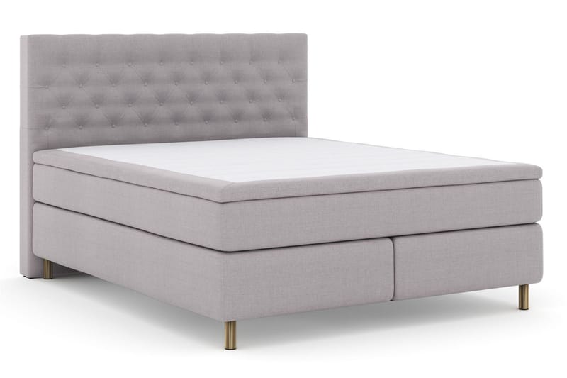 Select No 5 Komplett Sängpaket 210x210 Fast Latex - Ljusgrå/Koppar - Products - Möbler - Säng - Kontinentalsäng