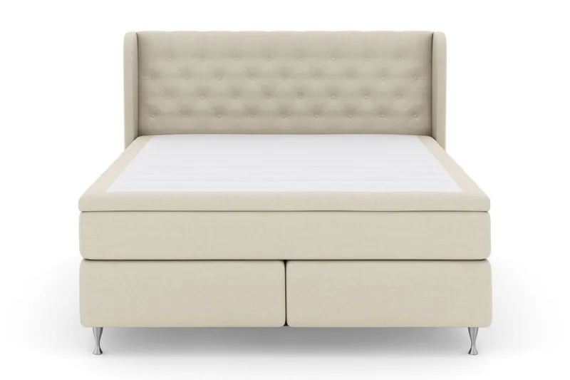 Select No 5 Komplett Sängpaket 210x210 Fast Watergel - Beige/Silver - Products - Möbler - Säng - Kontinentalsäng