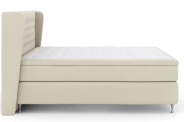 Select No 5 Komplett Sängpaket 210x210 Fast Watergel - Beige/Silver - Products - Möbler - Säng - Kontinentalsäng