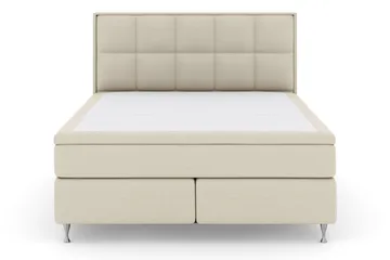 Select No 5 Komplett Sängpaket 210x210 Fast Watergel - Beige/Silver - Products - Möbler - Säng - Kontinentalsäng
