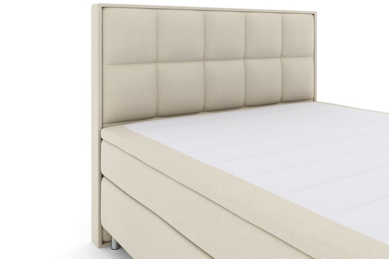Select No 5 Komplett Sängpaket 210x210 Fast/Medium Latex - Beige/Metall - Products - Möbler - Säng - Kontinentalsäng