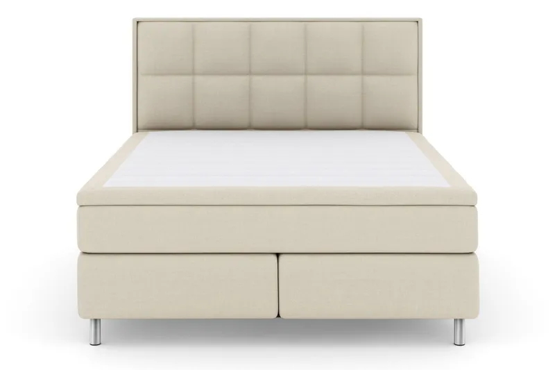 Select No 5 Komplett Sängpaket 210x210 Fast/Medium Latex - Beige/Metall - Products - Möbler - Säng - Kontinentalsäng
