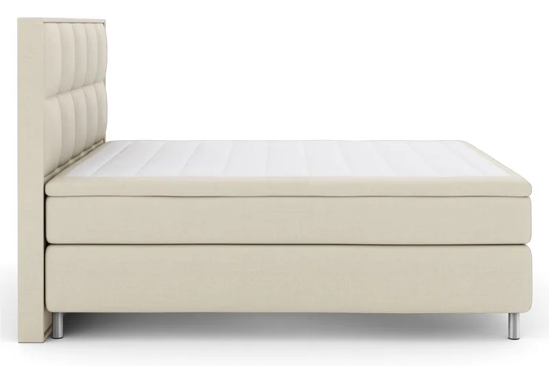 Select No 5 Komplett Sängpaket 210x210 Fast/Medium Latex, Beige/Metall