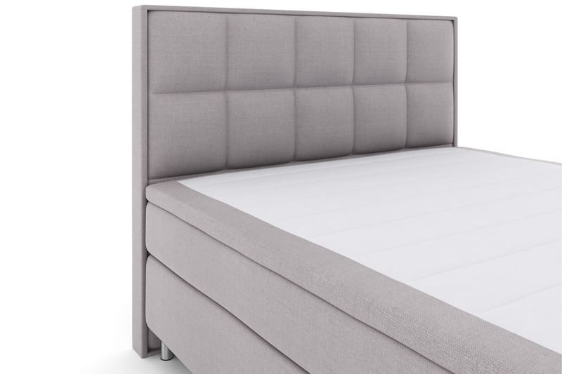 Select No 5 Komplett Sängpaket 210x210 Fast/Medium Latex - Ljusgrå/Metall - Products - Möbler - Säng - Kontinentalsäng