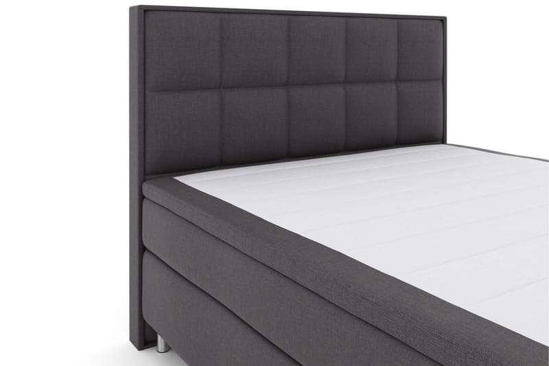 Select No 5 Komplett Sängpaket 210x210 Fast/Medium Latex - Mörkgrå/Metall - Products - Möbler - Säng - Kontinentalsäng