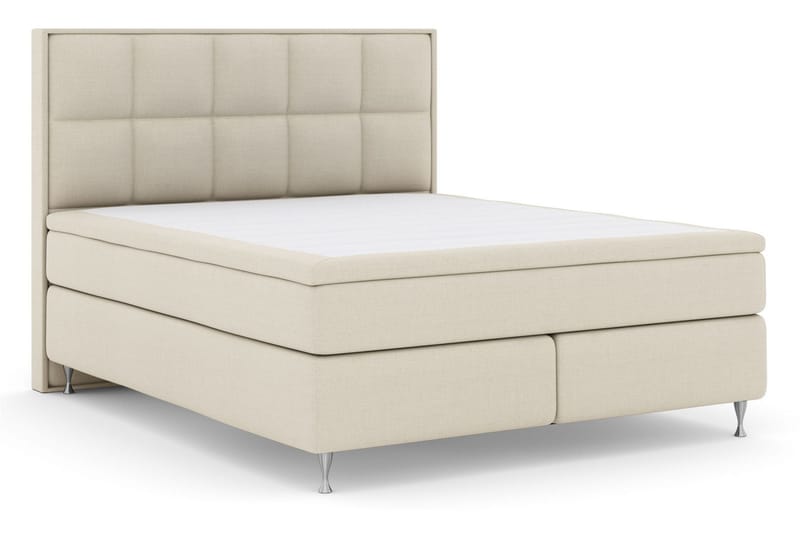 Select No 5 Komplett Sängpaket 210x210 Fast/Medium Watergel - Beige/Silver - Products - Möbler - Säng - Kontinentalsäng
