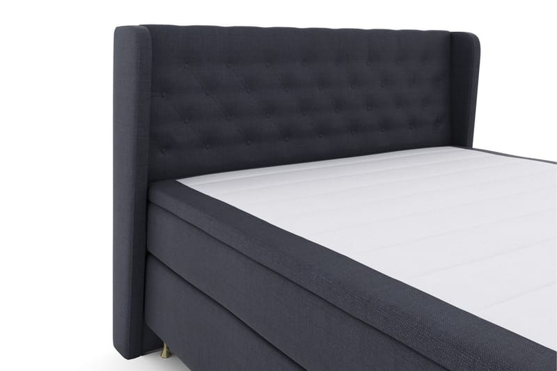 Select No 5 Komplett Sängpaket 210x210 Fast/Medium Watergel - Blå/Guld - Products - Möbler - Säng - Kontinentalsäng