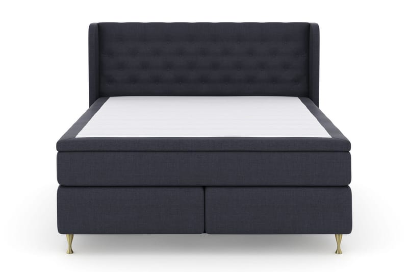 Select No 5 Komplett Sängpaket 210x210 Fast/Medium Watergel - Blå/Guld - Products - Möbler - Säng - Kontinentalsäng