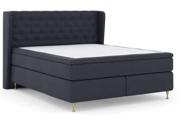 Select No 5 Komplett Sängpaket 210x210 Fast/Medium Watergel - Blå/Guld - Products - Möbler - Säng - Kontinentalsäng