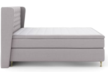 Select No 5 Komplett Sängpaket 210x210 Fast/Medium Watergel - Ljusgrå/Guld - Products - Möbler - Säng - Kontinentalsäng