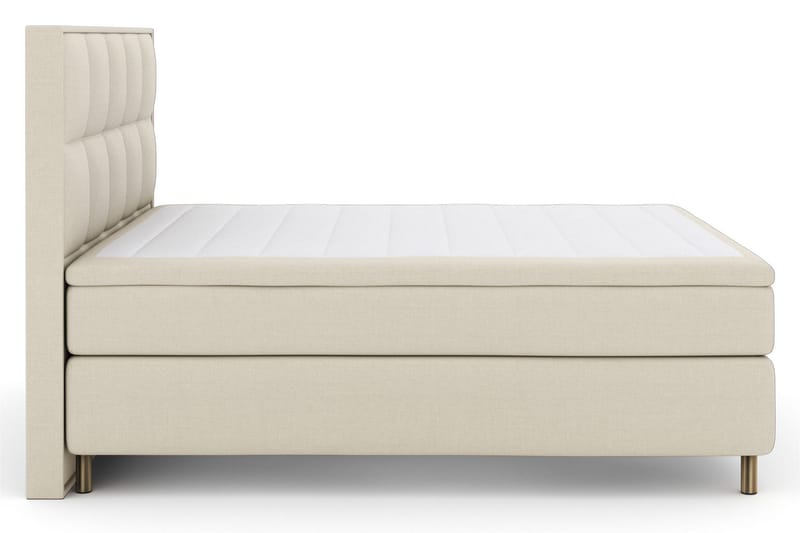 Select No 5 Komplett Sängpaket 210x210 Medium Latex, Beige/Koppar
