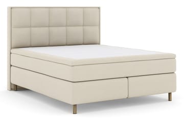 Select No 5 Komplett Sängpaket 210x210 Medium Latex - Beige/Koppar - Products - Möbler - Säng - Kontinentalsäng