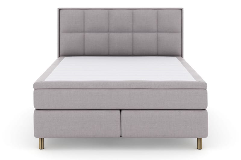 Select No 5 Komplett Sängpaket 210x210 Medium Latex - Ljusgrå/Koppar - Products - Möbler - Säng - Kontinentalsäng