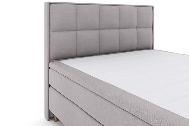 Select No 5 Komplett Sängpaket 210x210 Medium Latex - Ljusgrå/Koppar - Products - Möbler - Säng - Kontinentalsäng