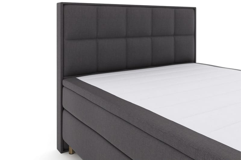 Select No 5 Komplett Sängpaket 210x210 Medium Latex - Mörkgrå/Koppar - Products - Möbler - Säng - Kontinentalsäng
