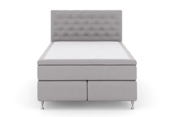 Select No 5 Kontinentalsäng 140x200 Fast Latex - Ljusgrå/Silver - Products - Möbler - Säng - Kontinentalsäng