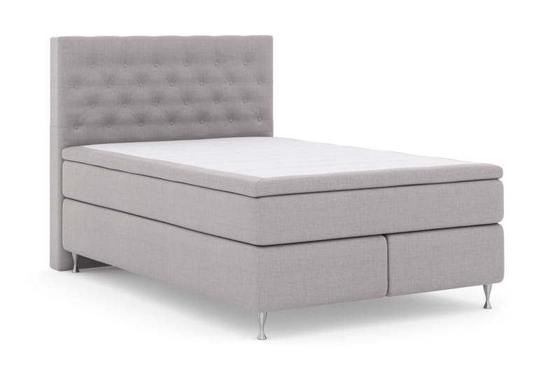 Select No 5 Kontinentalsäng 140x200 Fast Latex - Ljusgrå/Silver - Products - Möbler - Säng - Kontinentalsäng