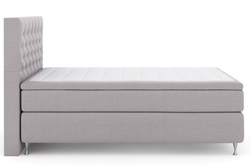 Select No 5 Kontinentalsäng 140x200 Fast Latex - Ljusgrå/Silver - Products - Möbler - Säng - Kontinentalsäng