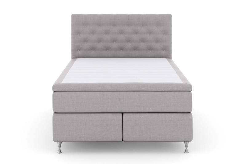 Select No 5 Kontinentalsäng 140x200 Fast Watergel - Ljusgrå/Silver - Products - Möbler - Säng - Kontinentalsäng