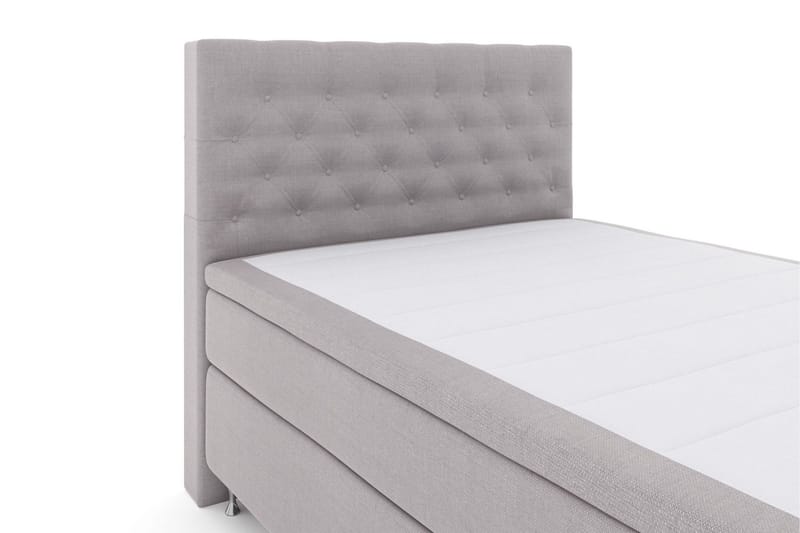 Select No 5 Kontinentalsäng 140x200 Fast/Medium Watergel - Ljusgrå/Silver - Products - Möbler - Säng - Kontinentalsäng