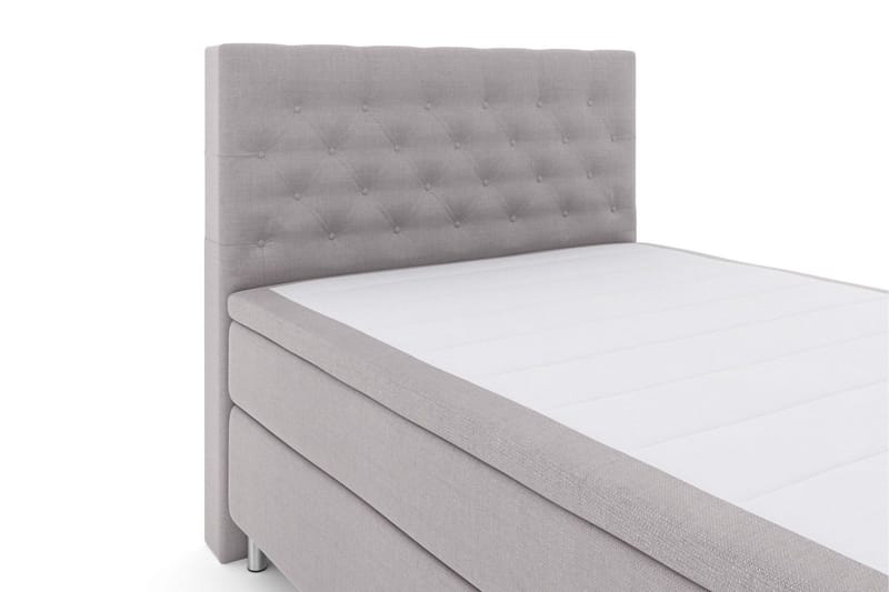 Select No 5 Kontinentalsäng 140x200 Medium Watergel - Ljusgrå/Metall - Products - Möbler - Säng - Kontinentalsäng