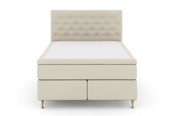 Select No 5 Kontinentalsäng 160x200 Fast Watergel - Beige/Guld - Products - Möbler - Säng - Kontinentalsäng