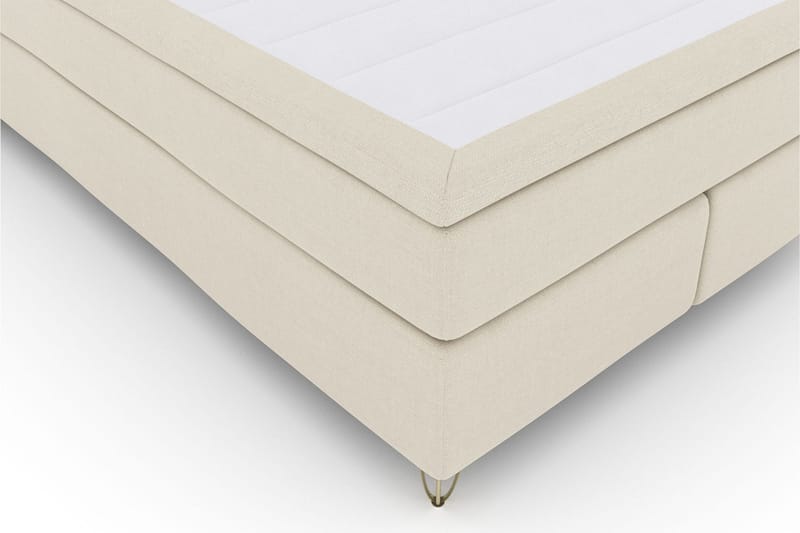 Select No 5 Kontinentalsäng 160x200 Fast Watergel - Beige/Metall V-Form - Products - Möbler - Säng - Kontinentalsäng