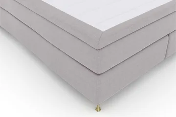 Select No 5 Kontinentalsäng 160x200 Fast Watergel - Ljusgrå/Guld - Products - Möbler - Säng - Kontinentalsäng