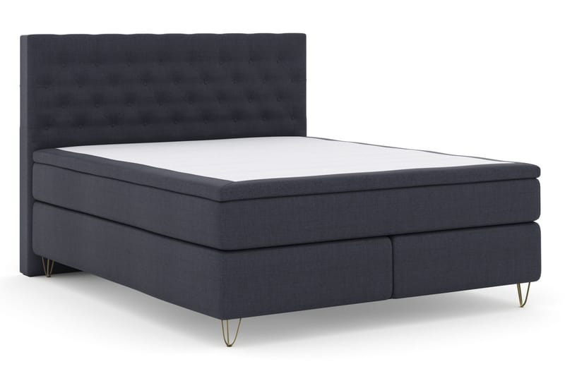 Select No 5 Kontinentalsäng 180x200 Fast Watergel - Blå/Metall V-Form - Products - Möbler - Säng - Kontinentalsäng