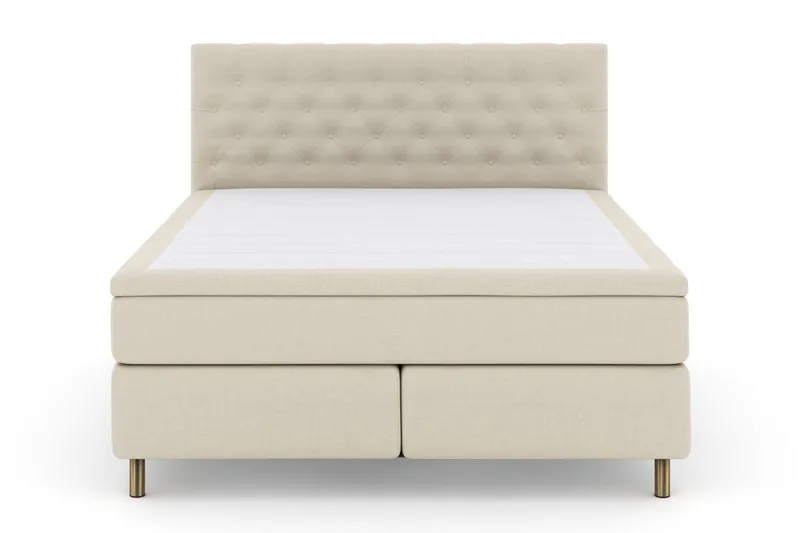 Select No 5 Kontinentalsäng 180x200 Medium Latex, Beige/Koppar