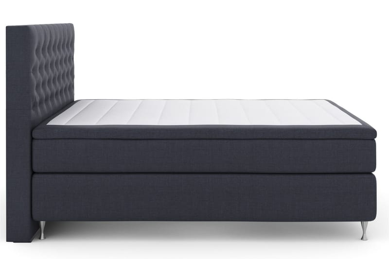 Select No 5 Kontinentalsäng 210x210 Fast Watergel - Blå/Silver - Products - Möbler - Säng - Kontinentalsäng
