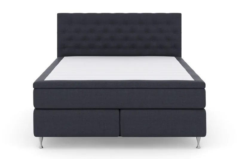 Select No 5 Kontinentalsäng 210x210 Fast Watergel - Blå/Silver - Products - Möbler - Säng - Kontinentalsäng