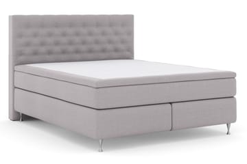Select No 5 Kontinentalsäng 210x210 Fast Watergel - Ljusgrå/Silver - Products - Möbler - Säng - Kontinentalsäng