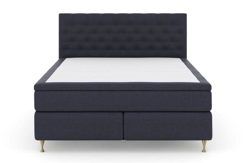 Select No 5 Kontinentalsäng 210x210 Fast/Medium Watergel - Blå/Guld - Products - Möbler - Säng - Kontinentalsäng