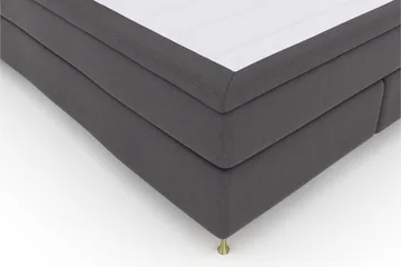 Select No 5 Kontinentalsäng 210x210 Fast/Medium Watergel - Mörkgrå/Guld - Products - Möbler - Säng - Kontinentalsäng