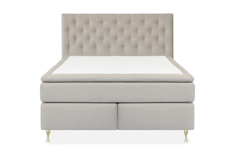 Select No 5 Kontinentalsäng 210x210 Medium Latex, Beige/Guld