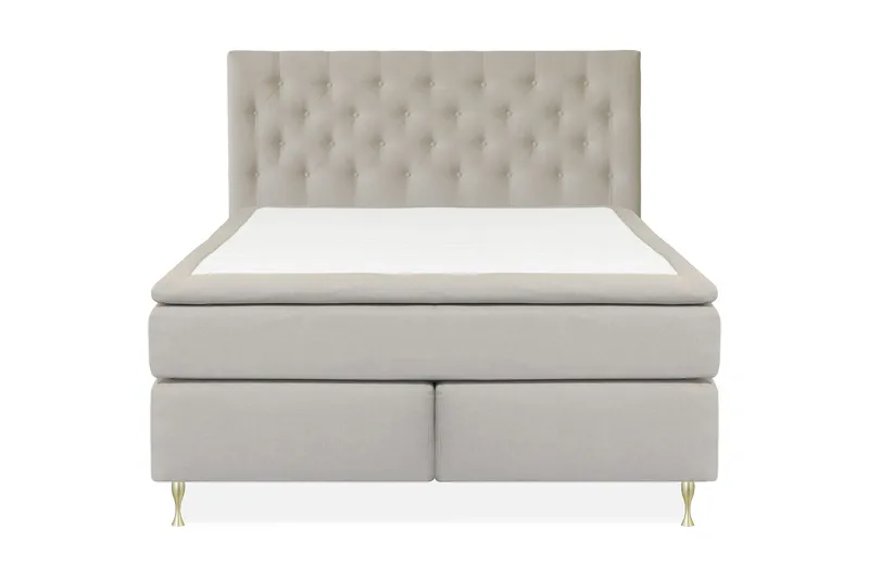 Select No 5 Kontinentalsäng 210x210 Medium Watergel, Beige/Guld