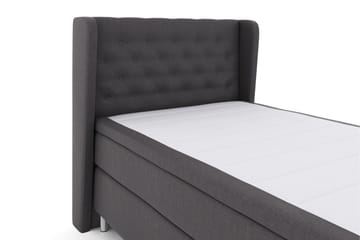 Select No 6 Komplett Sängpaket 120x200 Fast Latex/Memory - Mörkgrå/Metall - Products - Möbler - Säng - Enkelsäng
