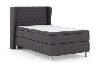 Select No 6 Komplett Sängpaket 120x200 Fast Latex/Memory - Mörkgrå/Metall - Products - Möbler - Säng - Enkelsäng