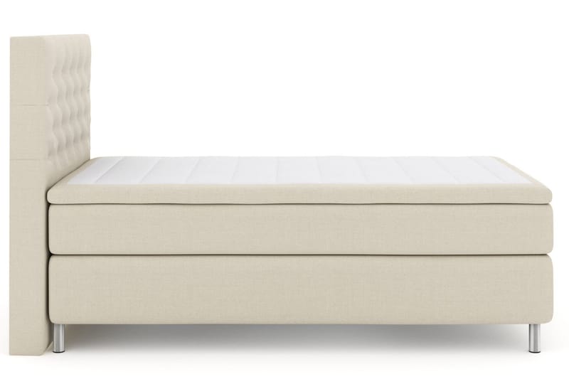 Select No 6 Komplett Sängpaket 120x200 Medium Memory/Pocket, Beige/Metall