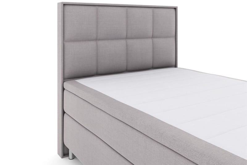 Select No 6 Komplett Sängpaket 140x200 Fast Watergel - Ljusgrå/Metall - Products - Möbler - Säng - Kontinentalsäng